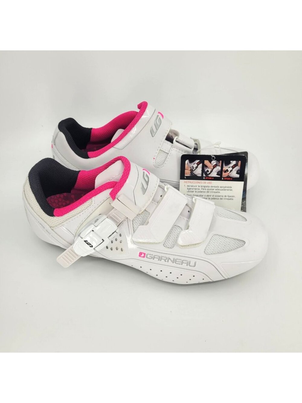 Louis Garneau HRS-90 Women's Size 7 EU 38 Road Cycling Shoes Peloton Spin Buckle